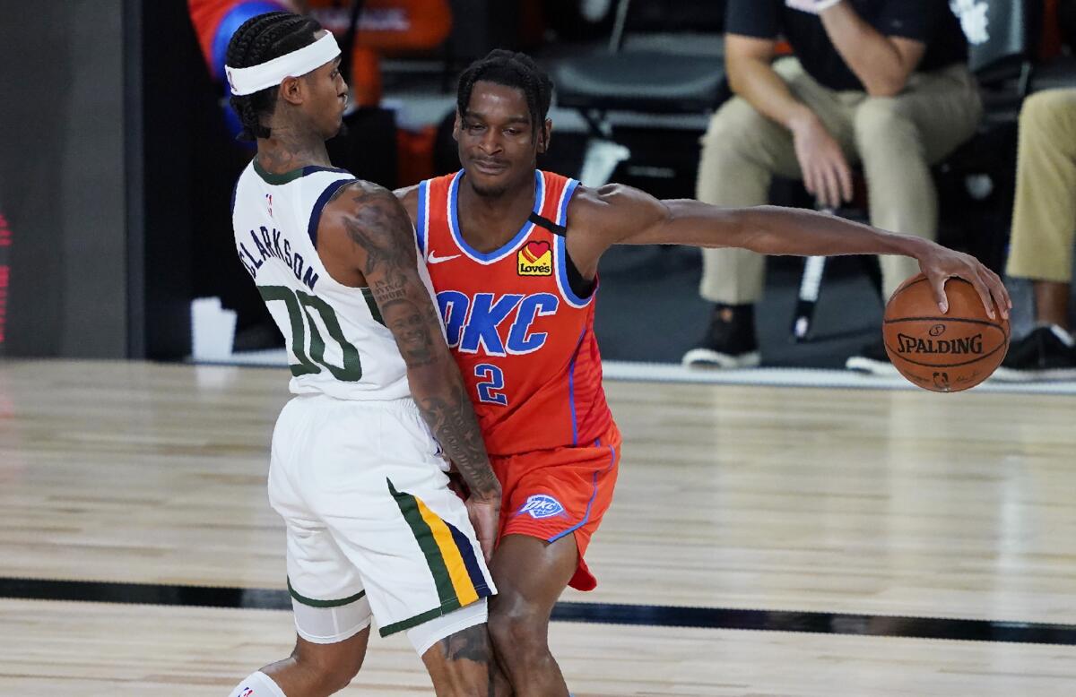 Gilgeous-Alexander scores 19 to help Thunder top Jazz 110-94 - The